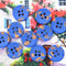 Buttons (Set of 10) - Blue Terrazzo 15mm
